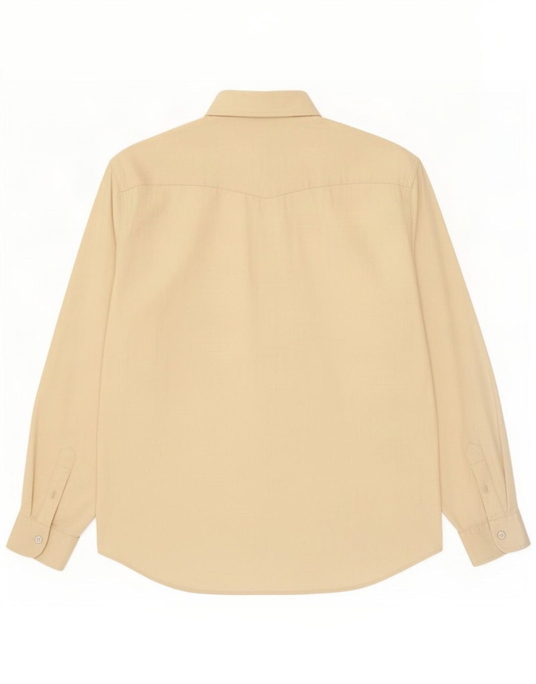 Carrera Camicia da uomo grande in cotone beige