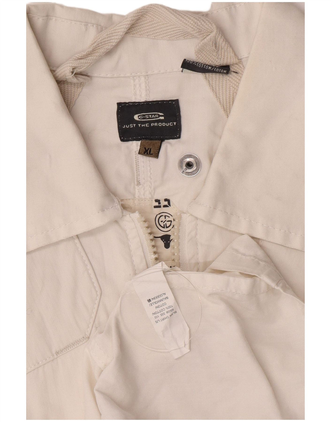 Giacca militare da donna G-Star UK 18 XL Cotone bianco