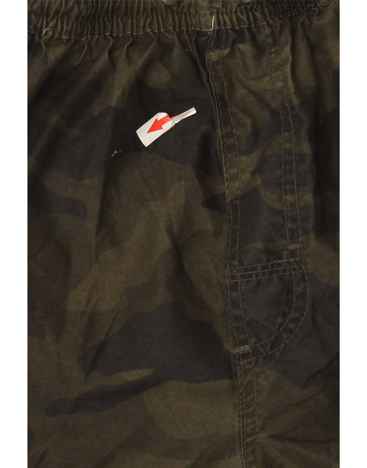 Pantaloncini da bagno da uomo French Connection piccoli in poliestere mimetico verde