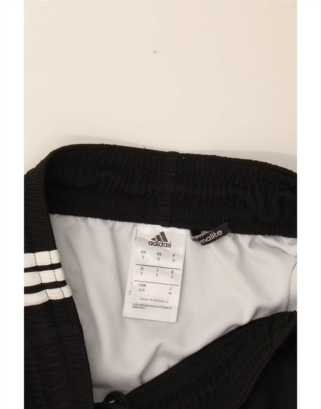 Pantaloncini sportivi Adidas Climalite da uomo piccoli in poliestere nero