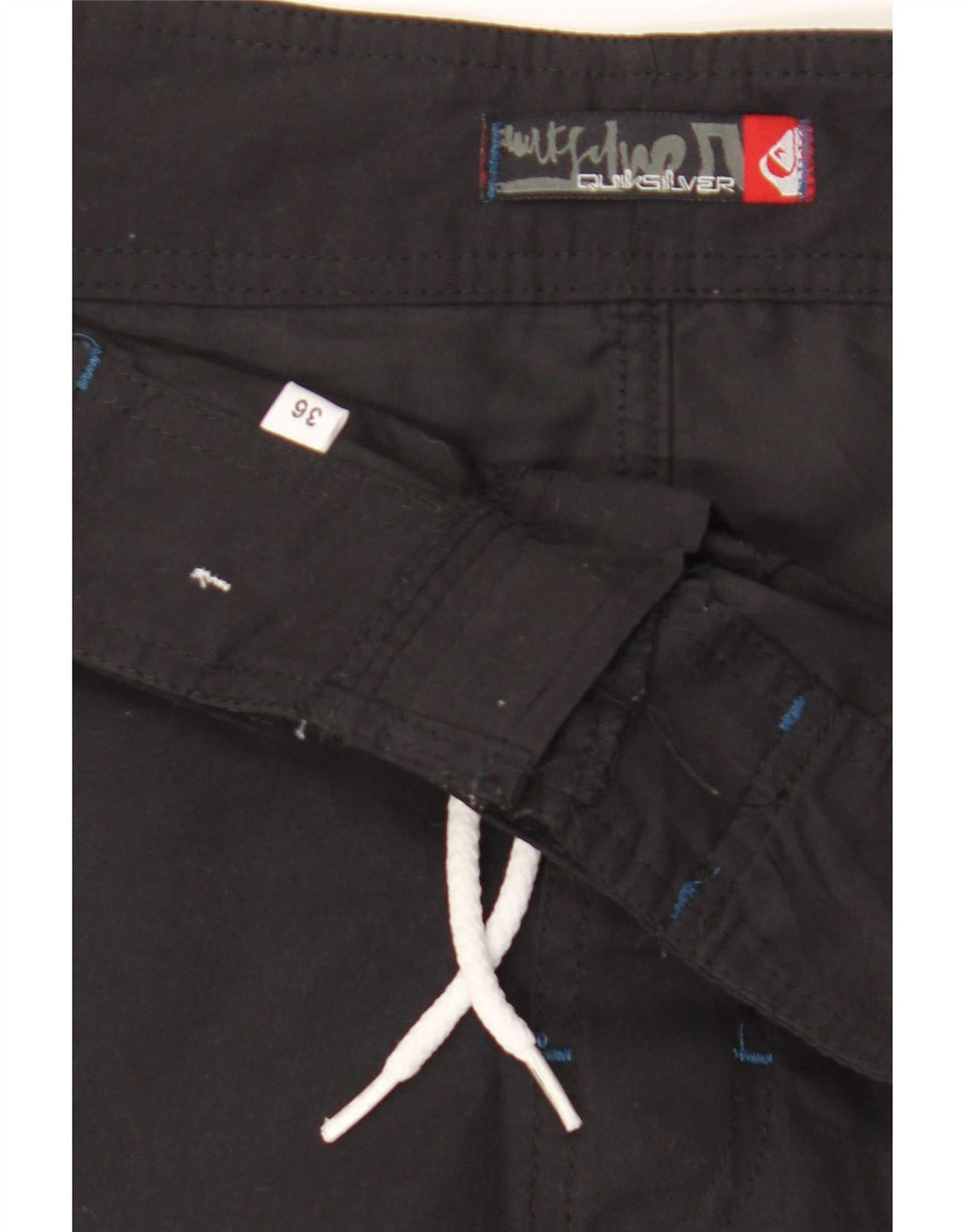 Quiksilver Pantaloncini da bagno grafici da uomo grandi color nero