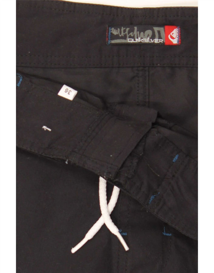 Quiksilver Pantaloncini da bagno grafici da uomo grandi color nero