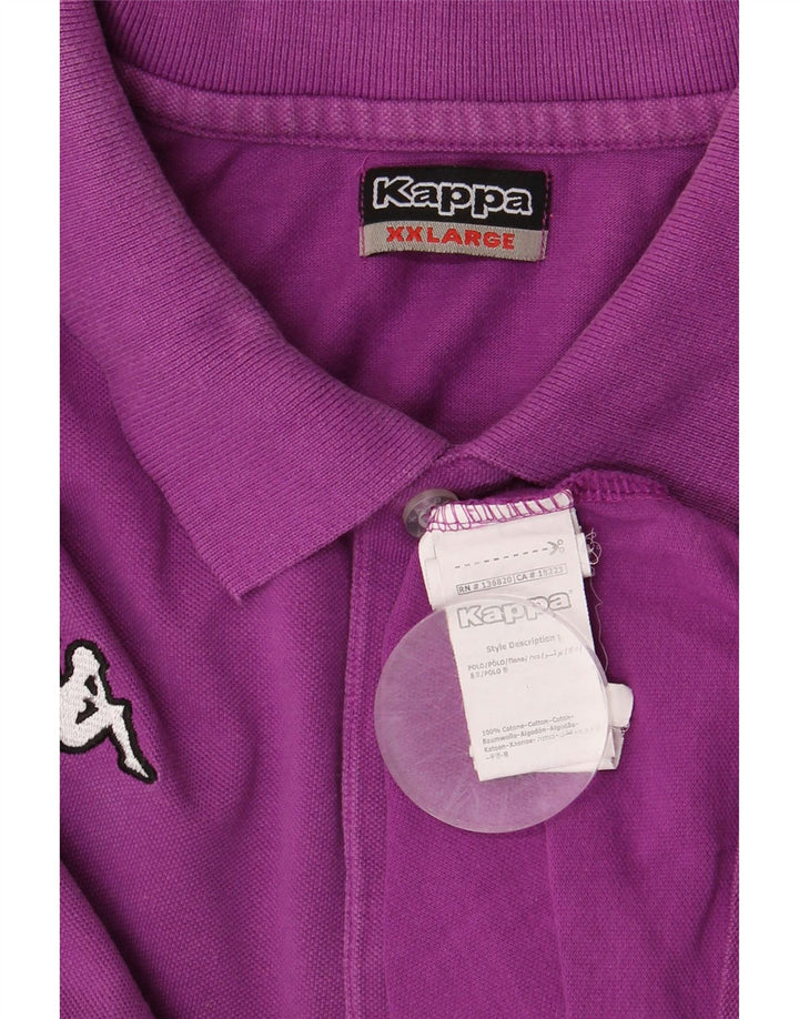 Polo da uomo KAPPA 2XL cotone viola