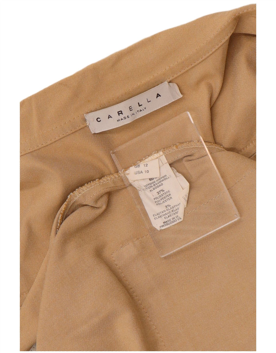 CARELLA Giacca da donna Liner Utility UK 12 Cotone beige medio