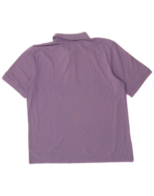 Polo Kappa da uomo in cotone viola medio