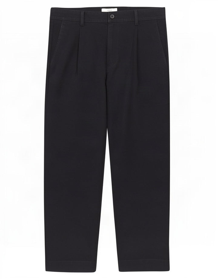 Pantaloni chino con pegged da uomo Marks & Spencer medi W34 L29 Blu Navy