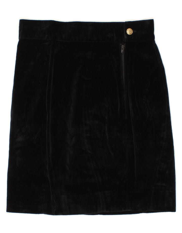 ROCCOBAROCCO Womens Straight Skirt IT 42 Medium W26 Black Vintage Roccobarocco and Second-Hand Roccobarocco from Messina Hembry 