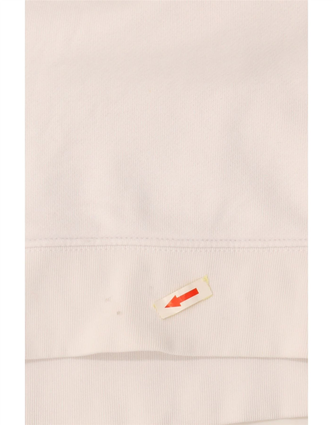 Felpa grafica da donna ADIDAS maglione UK 14 grande cotone bianco