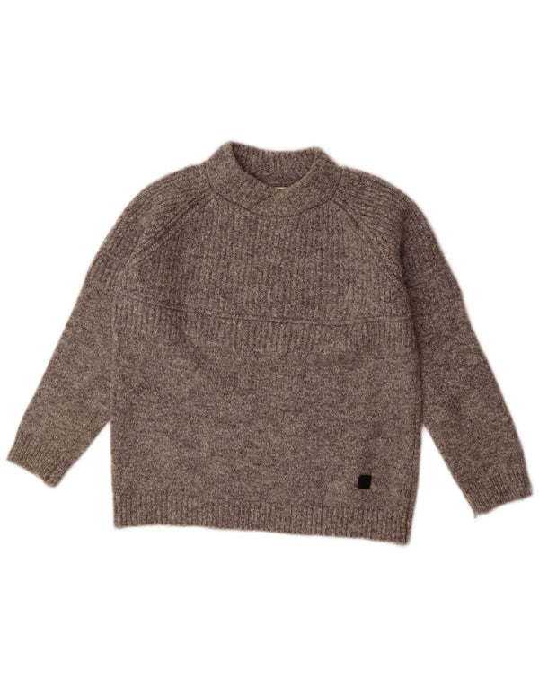 Maglione maglione collo alto per ragazze Zara 9-10 anni poliestere grigio