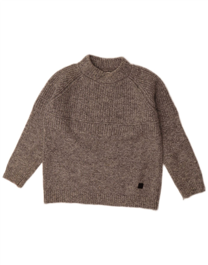 Maglione maglione collo alto per ragazze Zara 9-10 anni poliestere grigio