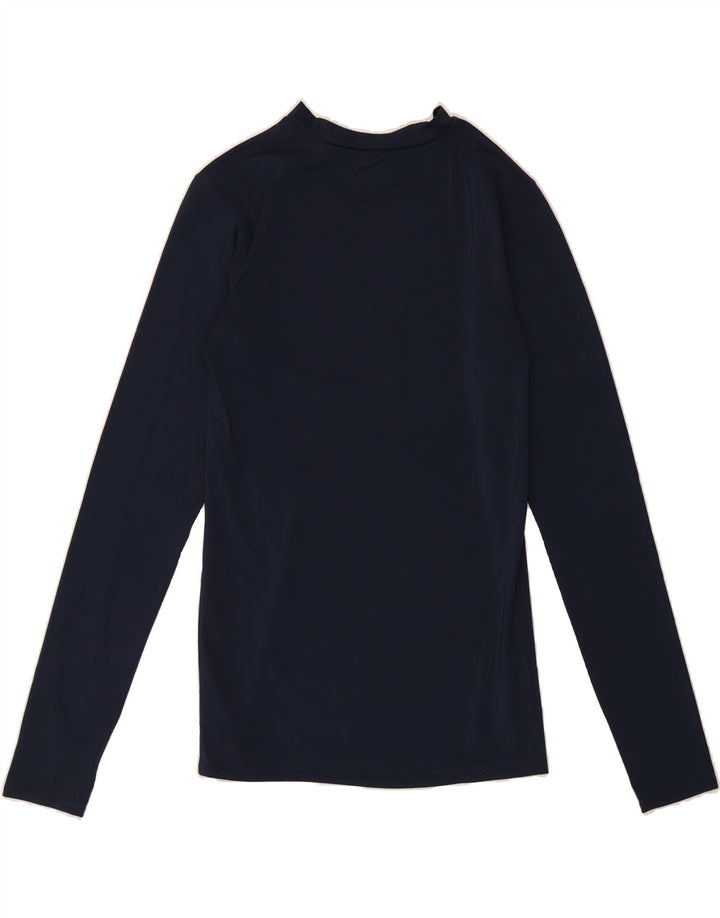 REEBOK Womens Top Long Sleeve UK 12 Medium Navy Blue Polyester Vintage Reebok and Second-Hand Reebok from Messina Hembry 