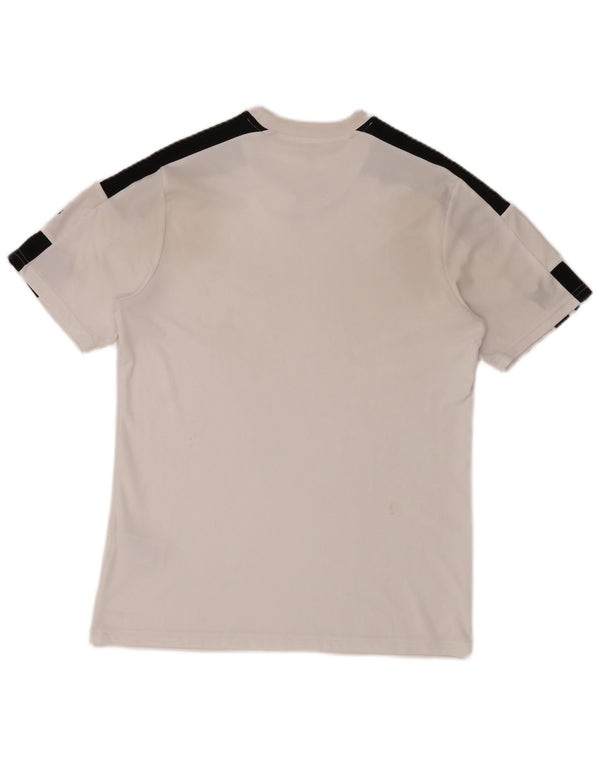 T-shirt Adidas Aeroready da uomo Top in poliestere color block bianco medio
