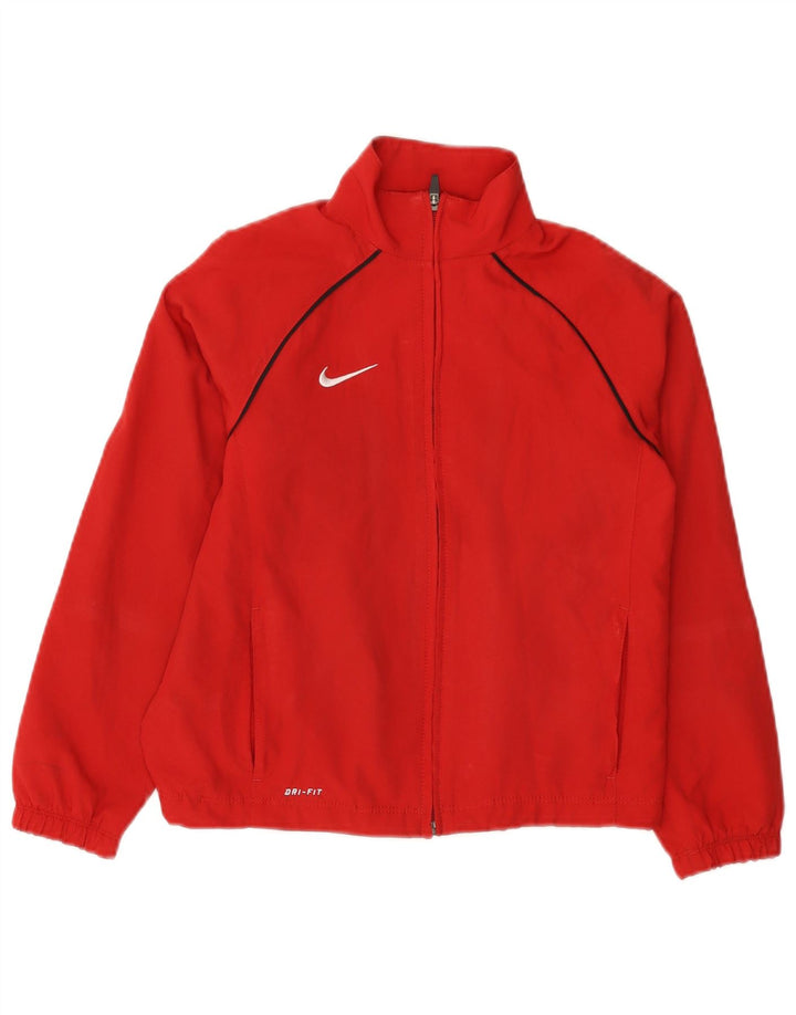 Giacca da tuta NIKE da ragazzo Dri Fit 8-9 anni piccola rossa in poliestere
