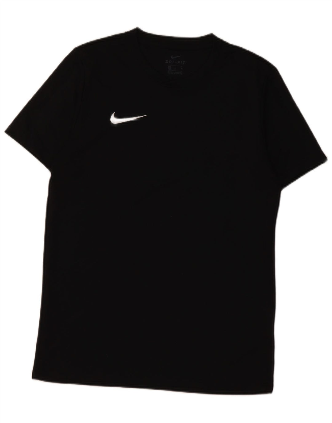 T-shirt Nike da uomo Dri Fit, top in poliestere nero medio