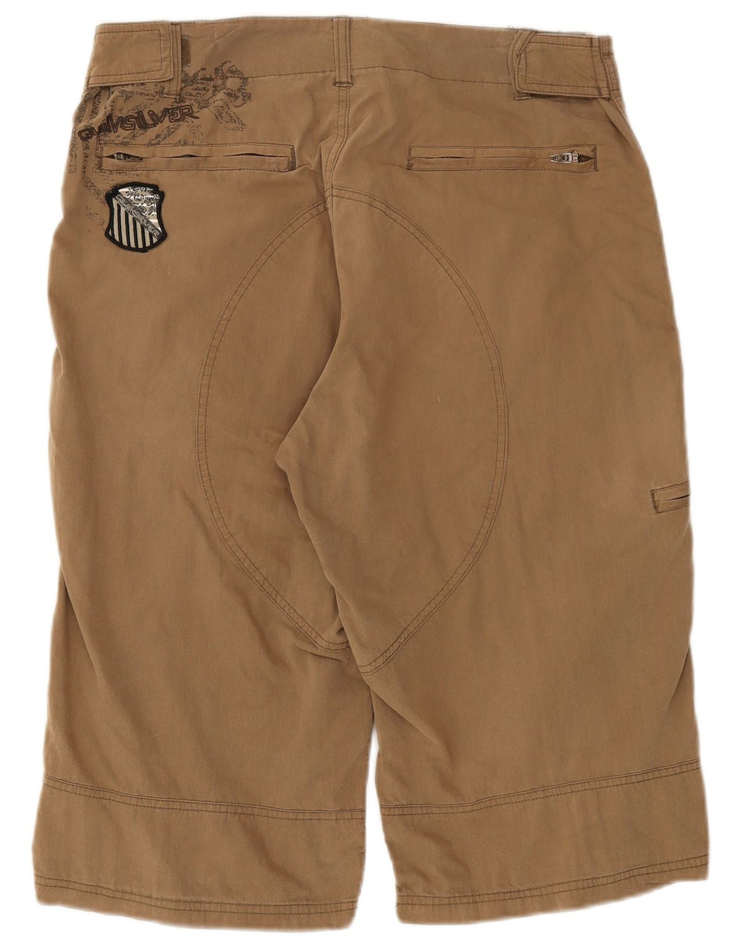 QUIKSILVER Mens Cargo Shorts Large W34  Brown Cotton
