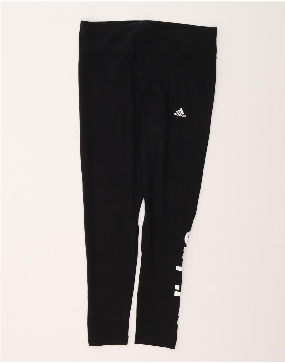 Leggings grafici da donna ADIDAS UK 16/18 grande cotone nero