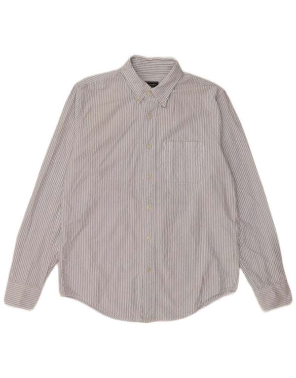 Camicia da uomo Abercrombie & Fitch in cotone a righe blu medio
