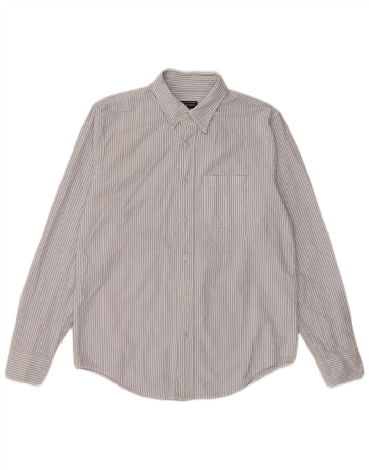 Camicia da uomo Abercrombie & Fitch in cotone a righe blu medio