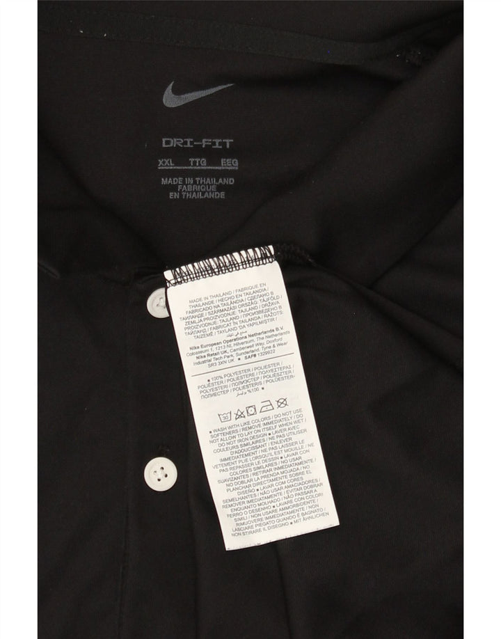 Polo Nike da uomo 2XL poliestere nero
