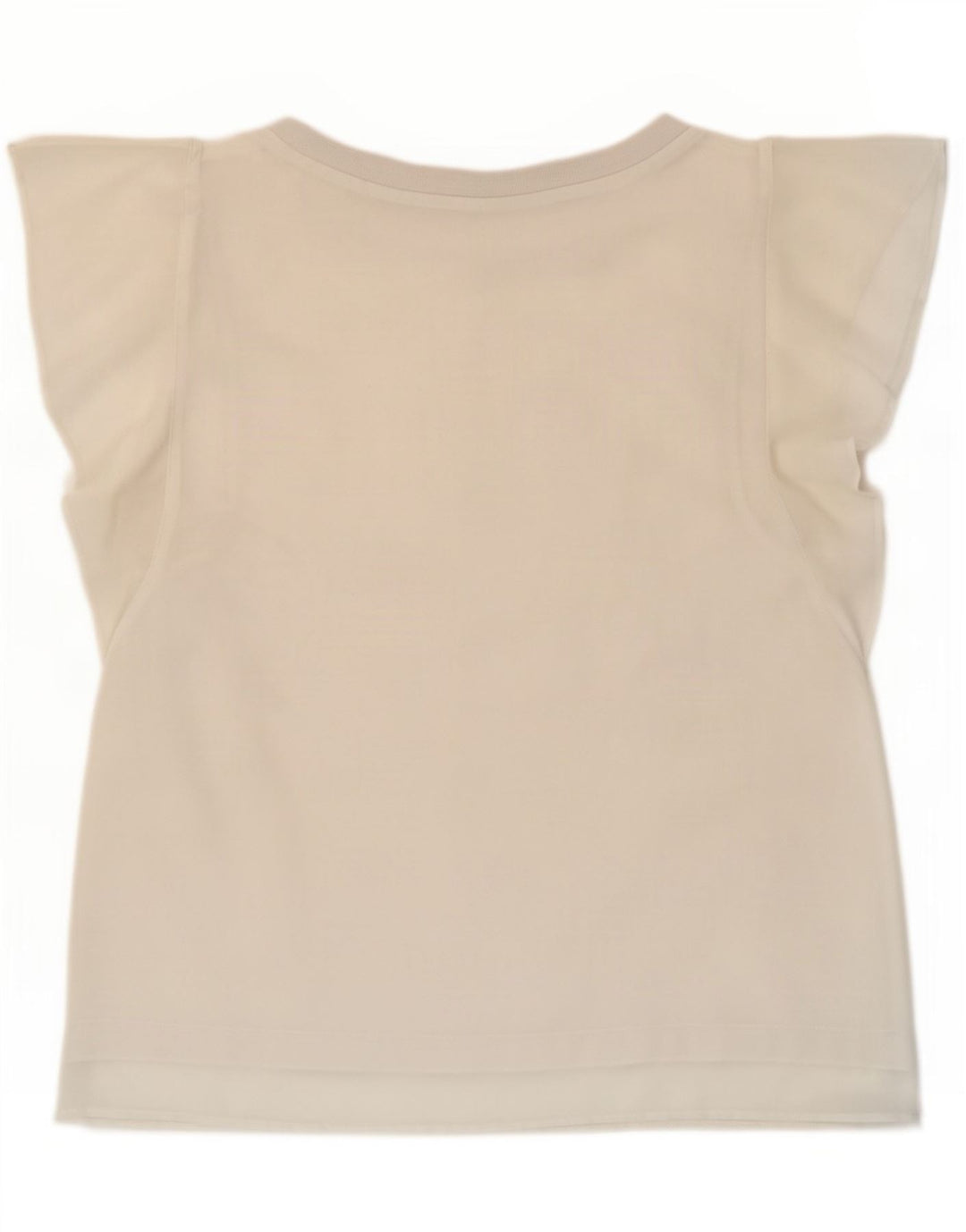 Top in camicetta da donna Zara UK 12 poliestere bianco medio