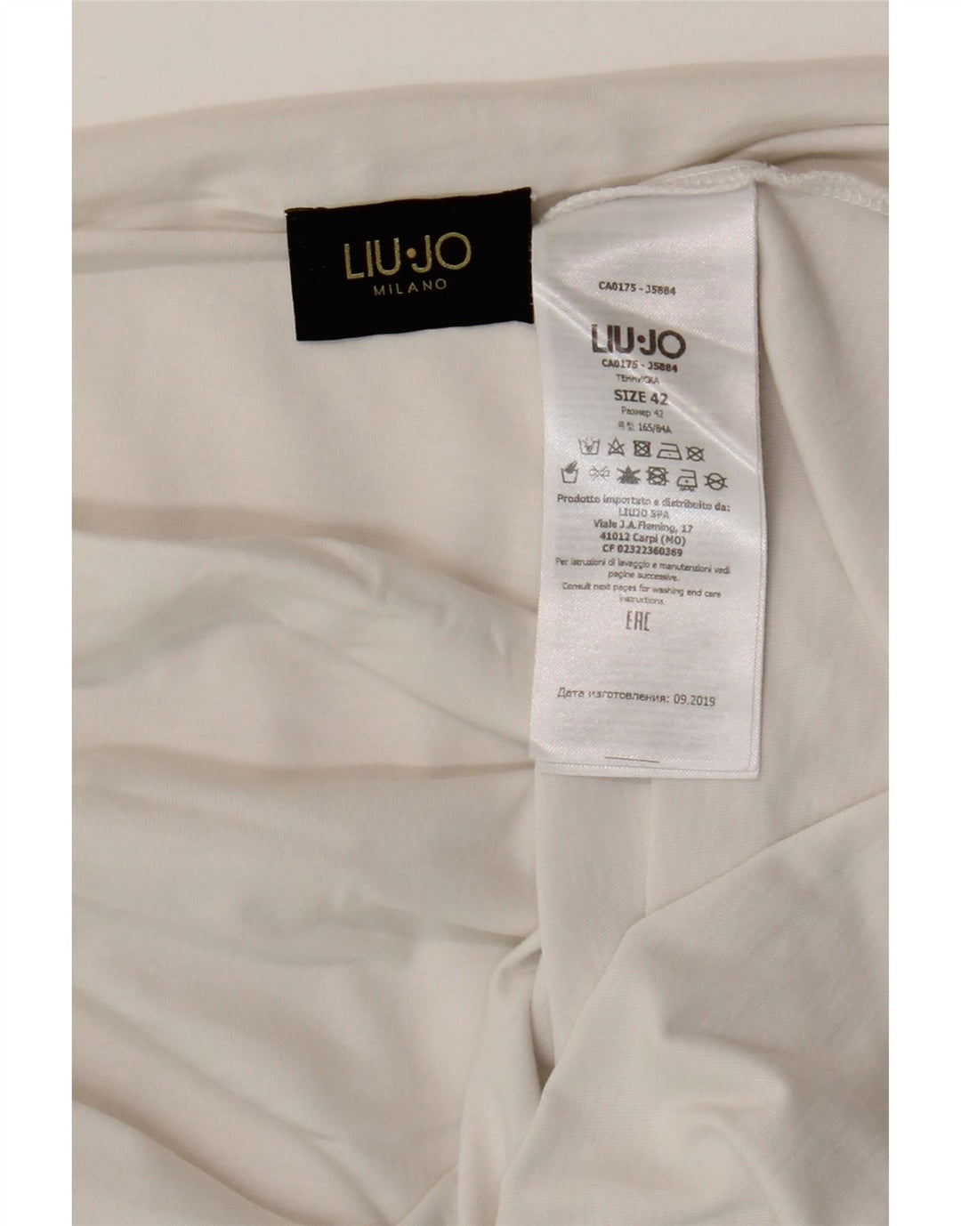 T-shirt grafica da donna Liu Jo Top IT 42 Cotone bianco medio