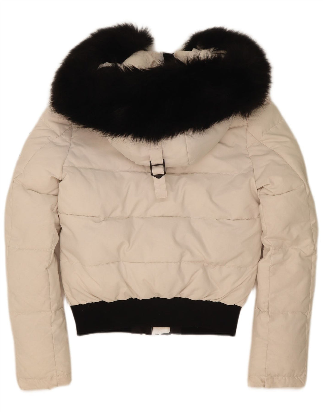 Giacca imbottita oversize con cappuccio da donna Superdry UK 8 Small White Colourblock