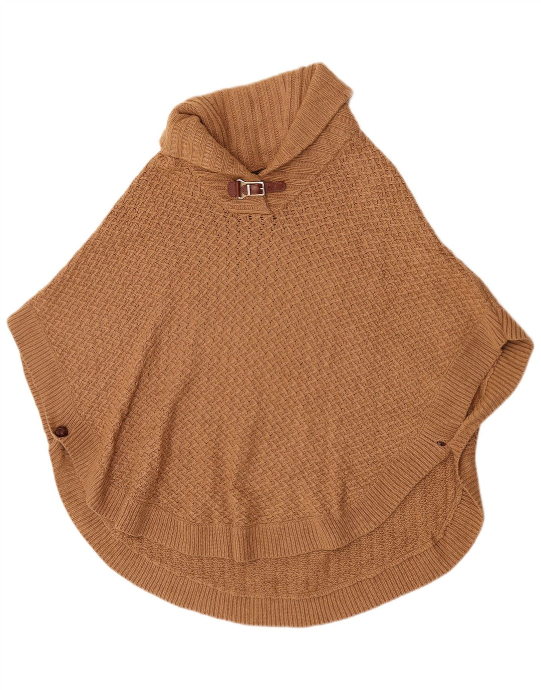 Maglione poncho da donna Massimo Dutti US 8 lana marrone medio