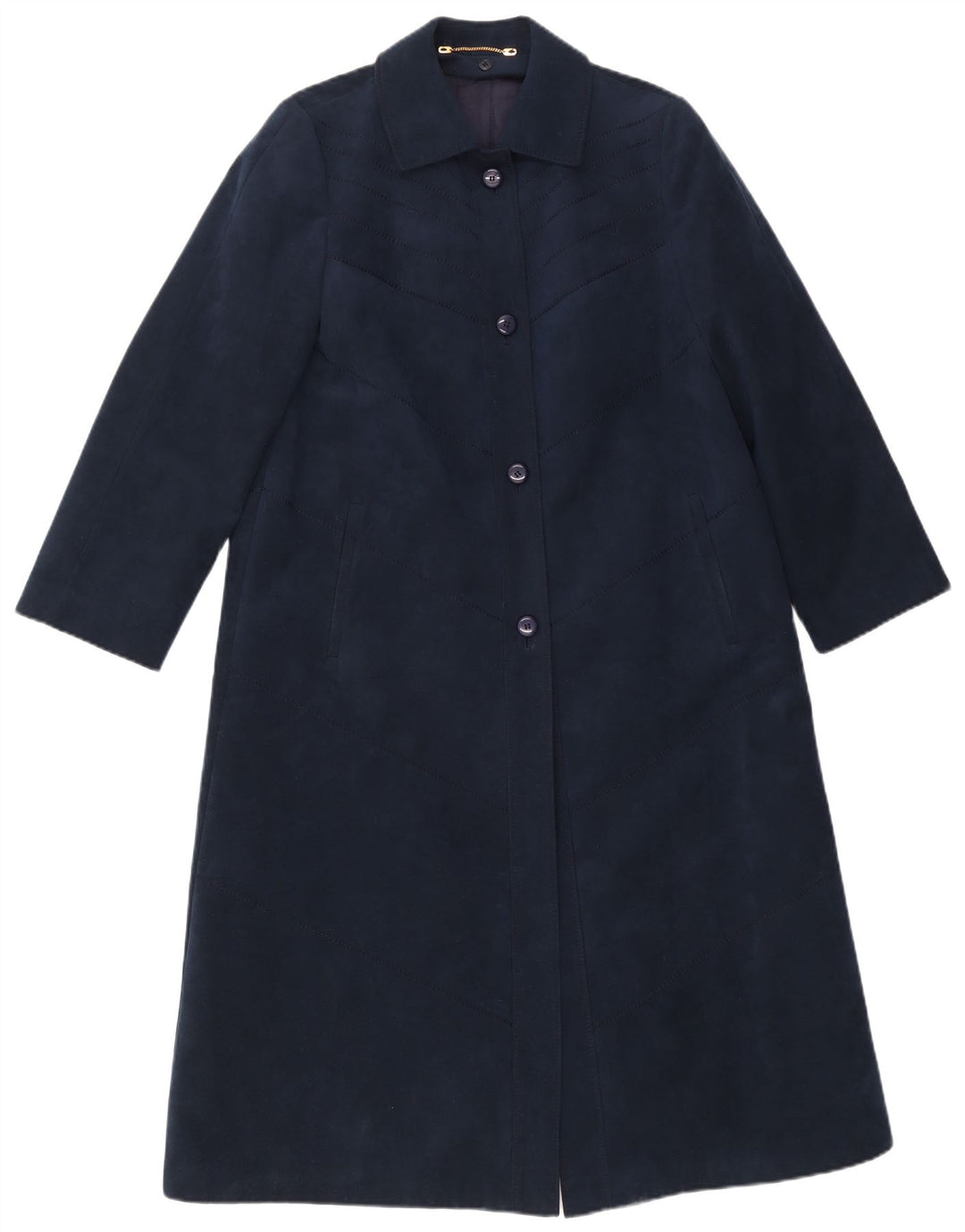 Cappotto da donna Ralph UK 14 viscosa blu navy medio