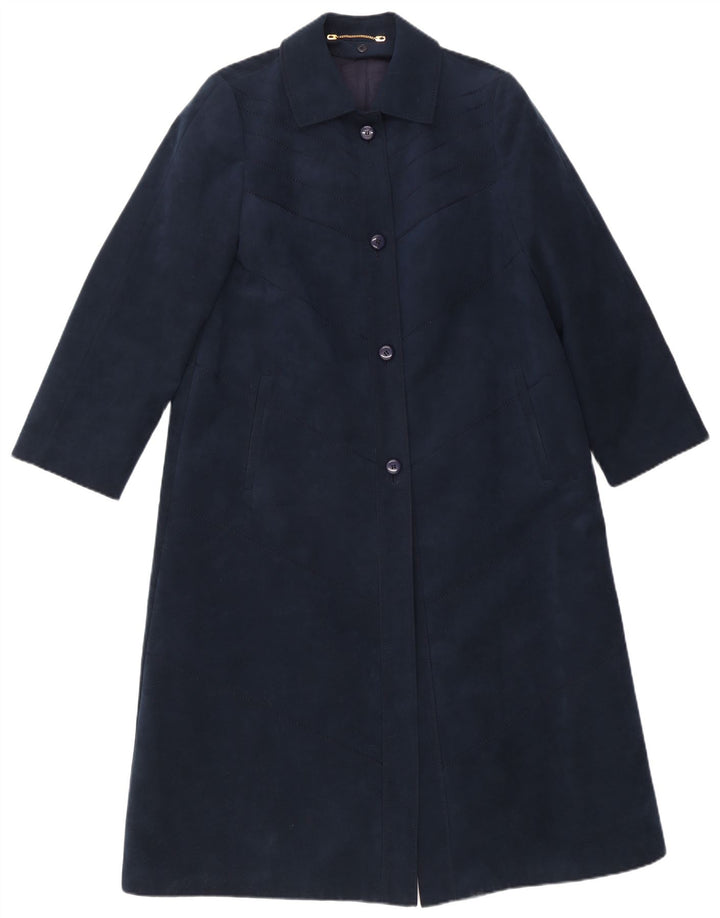 Cappotto da donna Ralph UK 14 viscosa blu navy medio