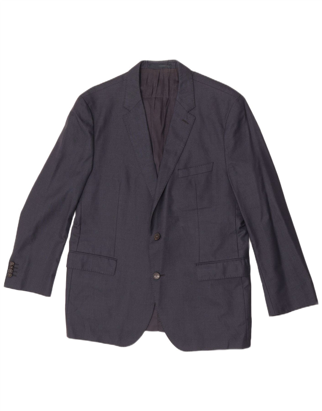 Giacca blazer da uomo a 2 bottoni Hugo Boss EU 54 2XL Lana blu navy