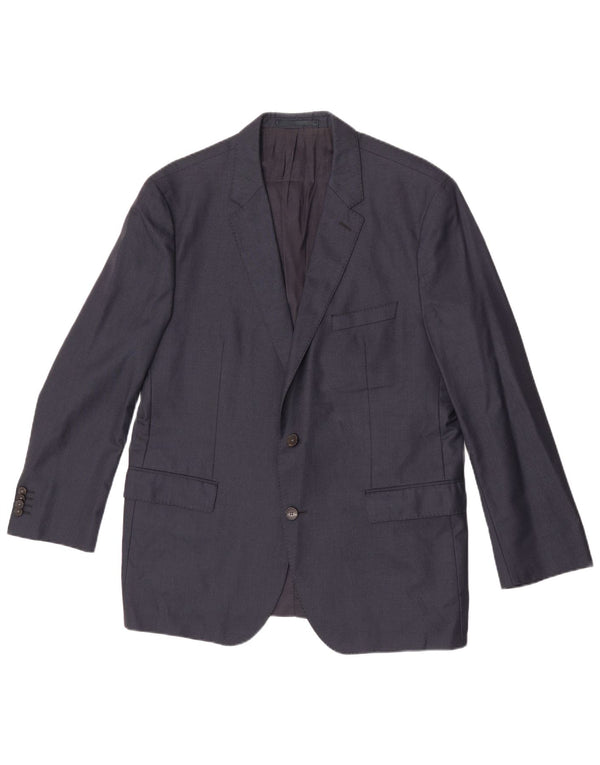 Giacca blazer da uomo a 2 bottoni Hugo Boss EU 54 2XL Lana blu navy