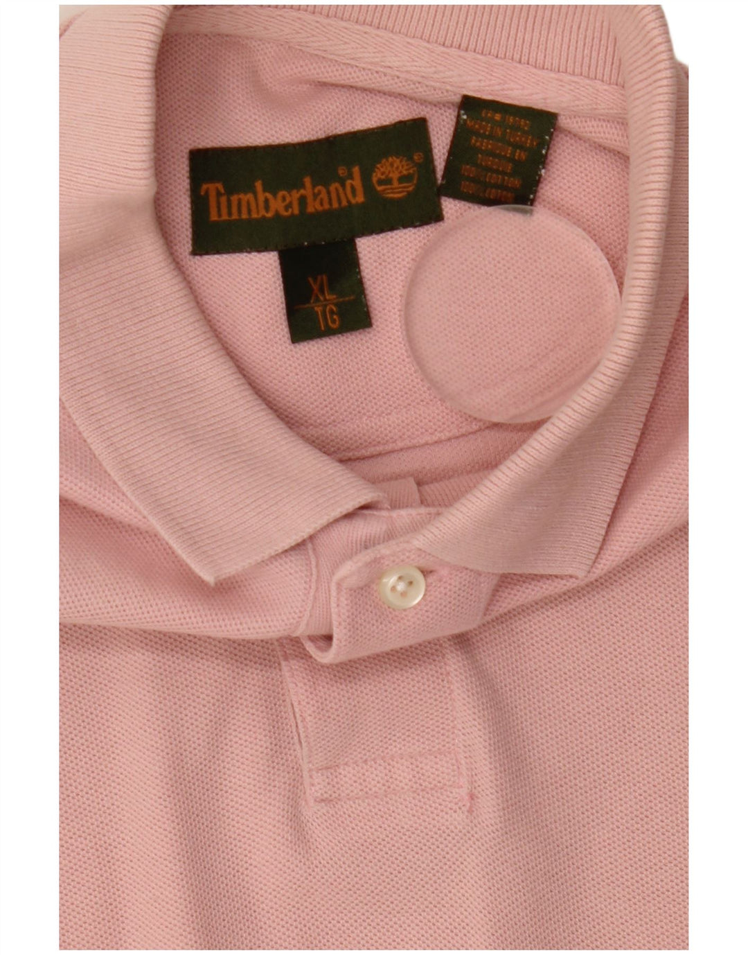 Polo da uomo Timberland XL in cotone rosa