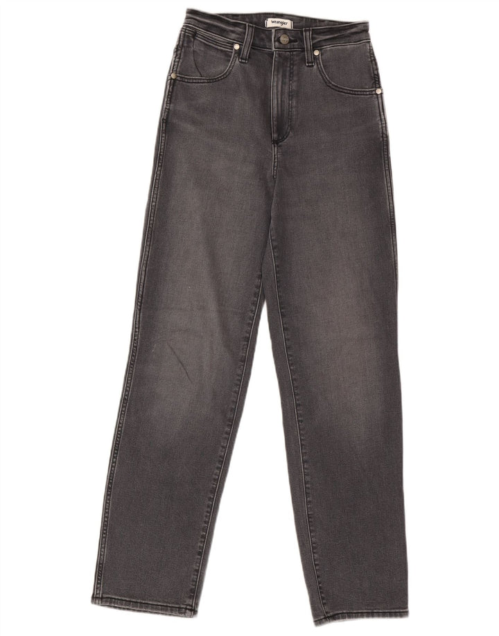 Jeans dritti Wrangler da donna Mom W25 L32 cotone grigio