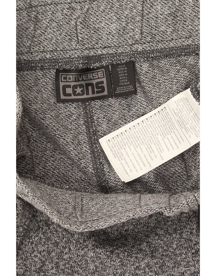 Pantaloncini sportivi da uomo Converse in cotone mélange grigio medio