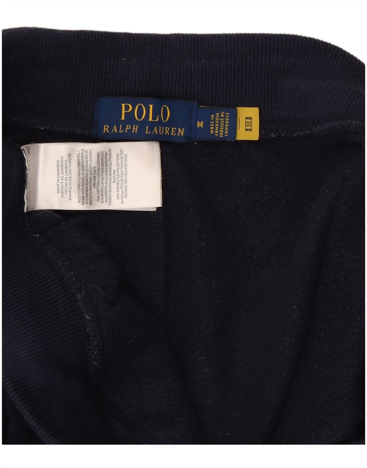 POLO RALPH LAUREN Pantaloni da tuta con grafica da uomo in cotone medio blu navy
