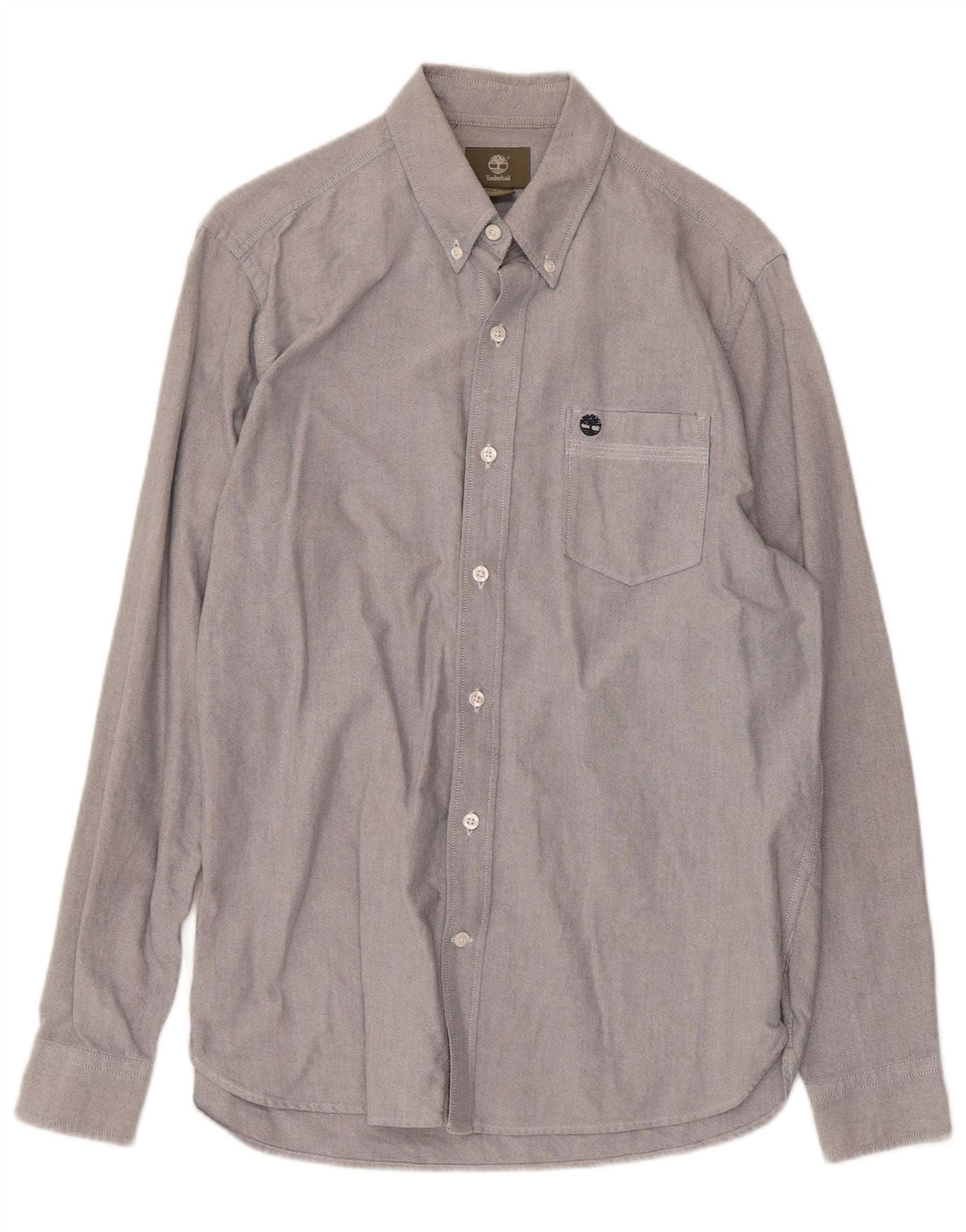 Camicia da uomo Regular Fit TIMBERLAND piccola in cotone grigio