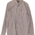 Camicia da uomo Regular Fit TIMBERLAND piccola in cotone grigio