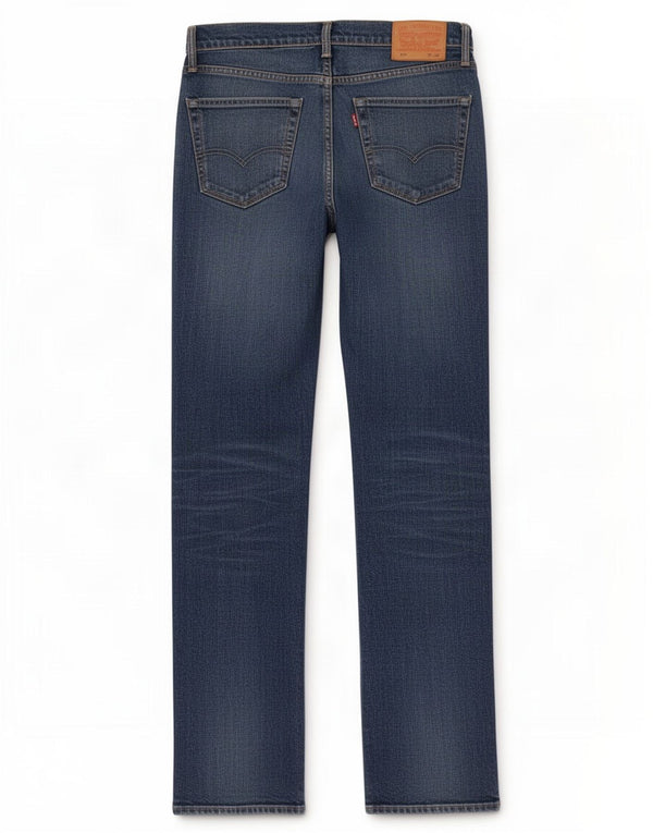 Levi's Mens 504 Straight Jeans W32 L32 Blue Cotton