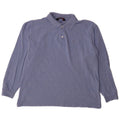Polo Kappa Uomo Manica Lunga Large Blu Cotone