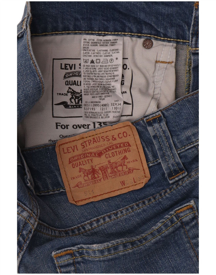 Jeans Levi's 511 Slim da donna W32 L26 cotone blu