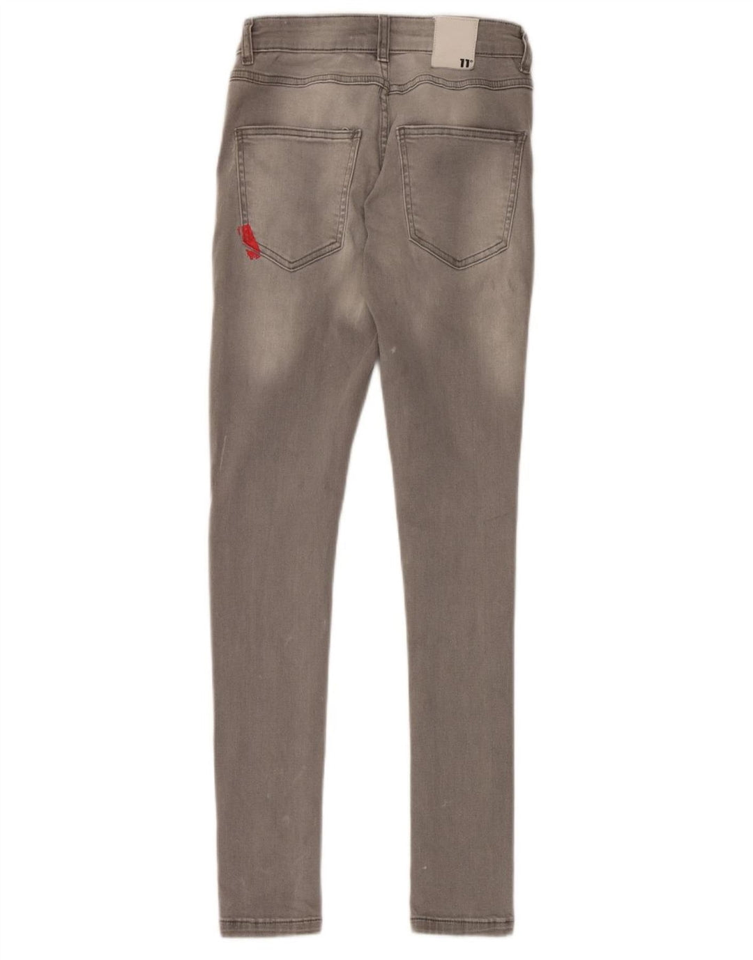 Jeans skinny da donna undici gradi W28 L30 cotone grigio