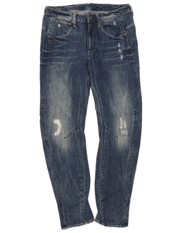 Jeans slim banana effetto consumato da donna G-Star W25 L28 cotone blu