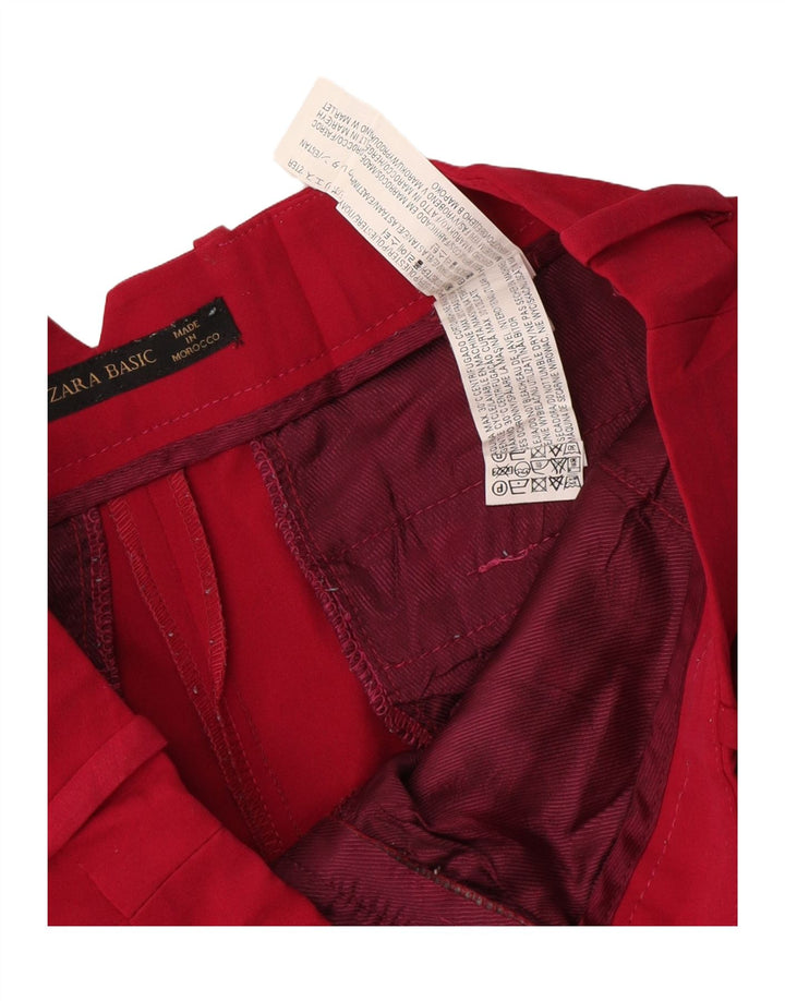 Pantaloncini chino da donna Zara piccoli W26 poliestere rosso