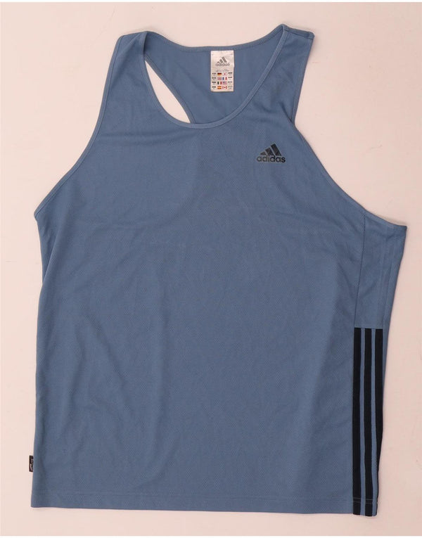 Canotta Adidas da uomo XL XL in poliestere blu