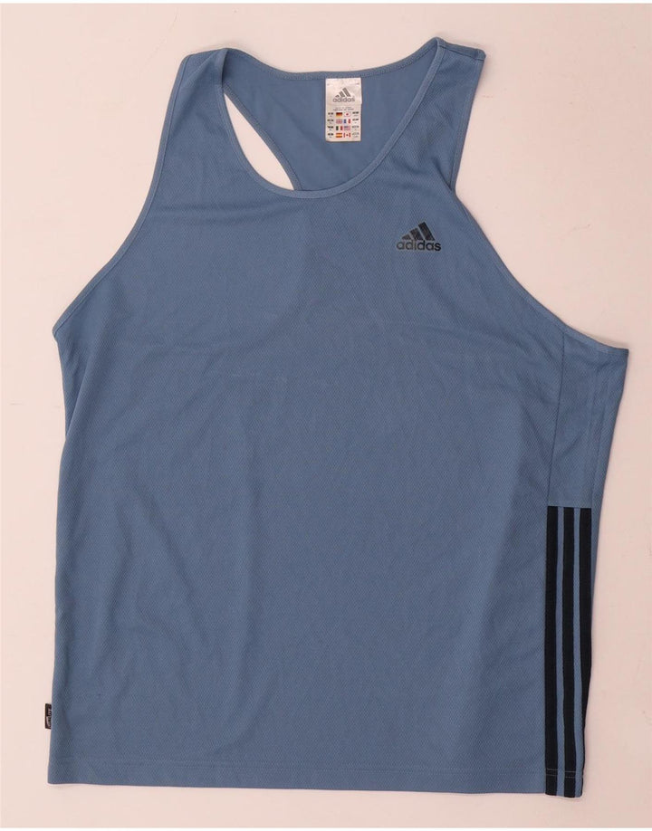 Canotta Adidas da uomo XL XL in poliestere blu
