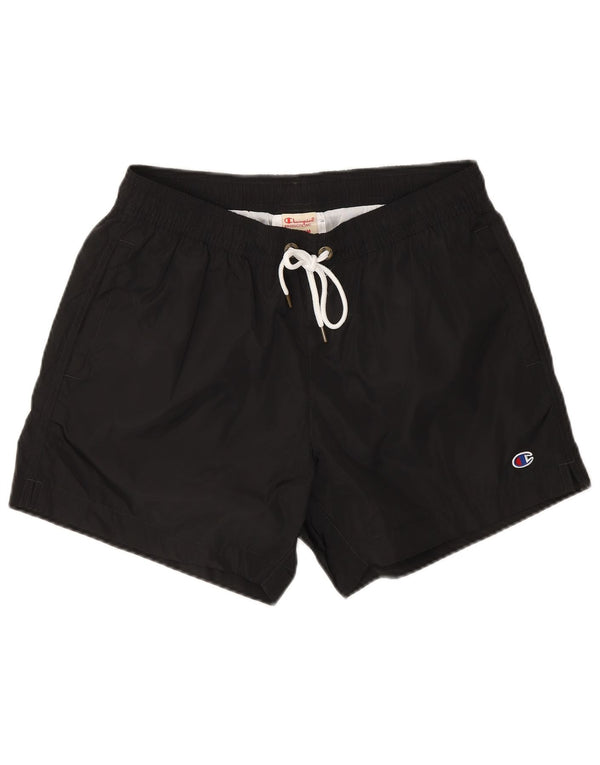Pantaloncini da bagno da uomo Champion, poliestere nero medio