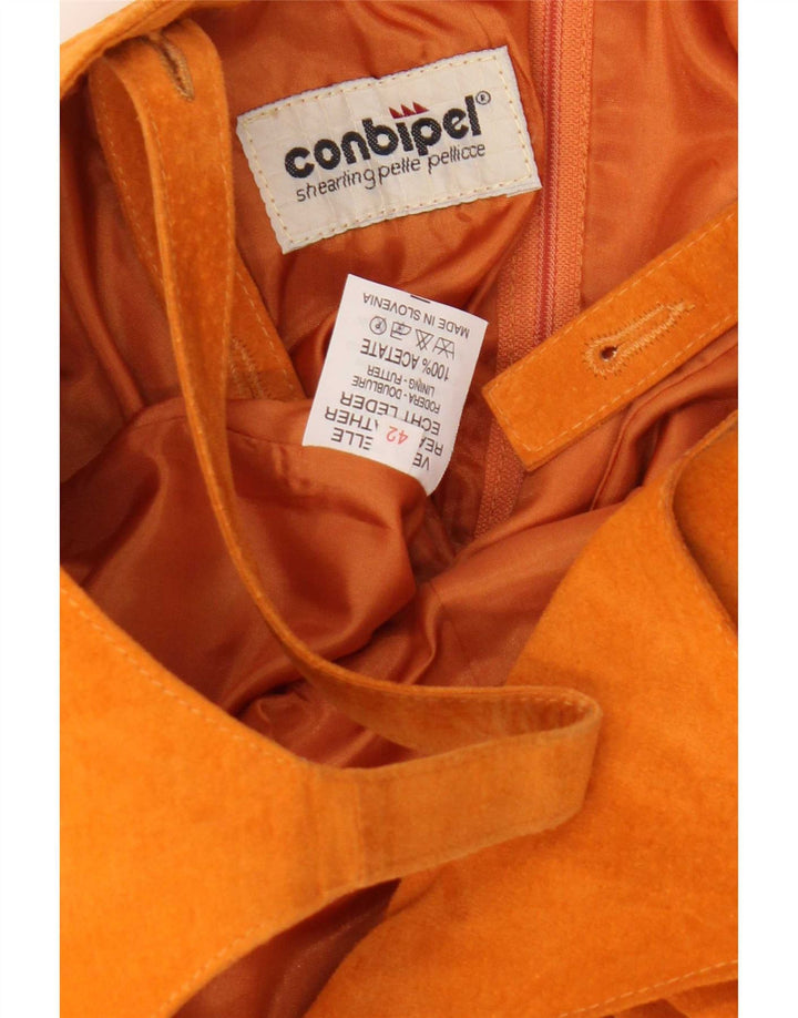 Abito Donna Scamosciato Conbipel IT 42 Pelle Arancio Medio