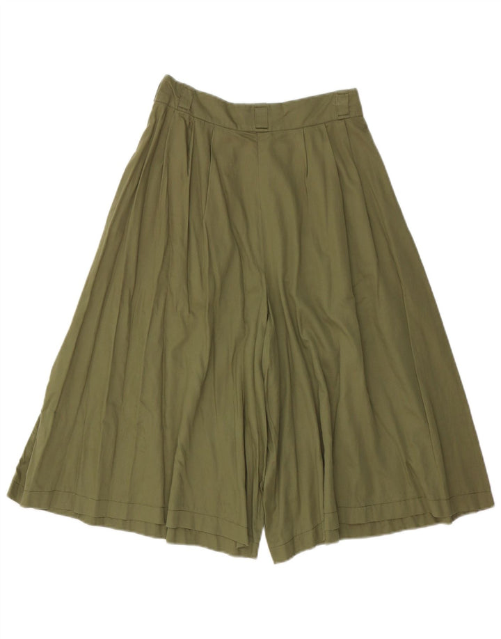 Pantaloncini culotte vintage da donna casual W26 piccoli verdi