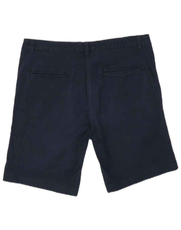 Pantaloncini chino vestibilità regolare da donna di Dack IT 46 Large W34 cotone blu navy