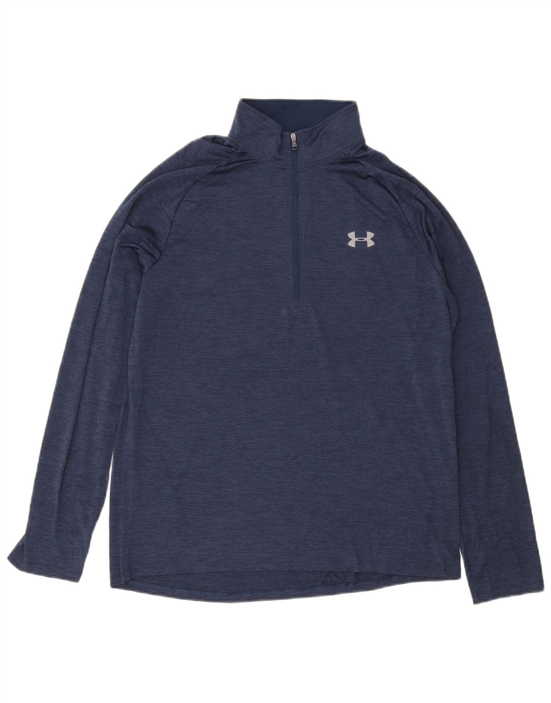 Maglia da uomo Under Armour vestibilità ampia con collo e zip a maniche lunghe grande blu